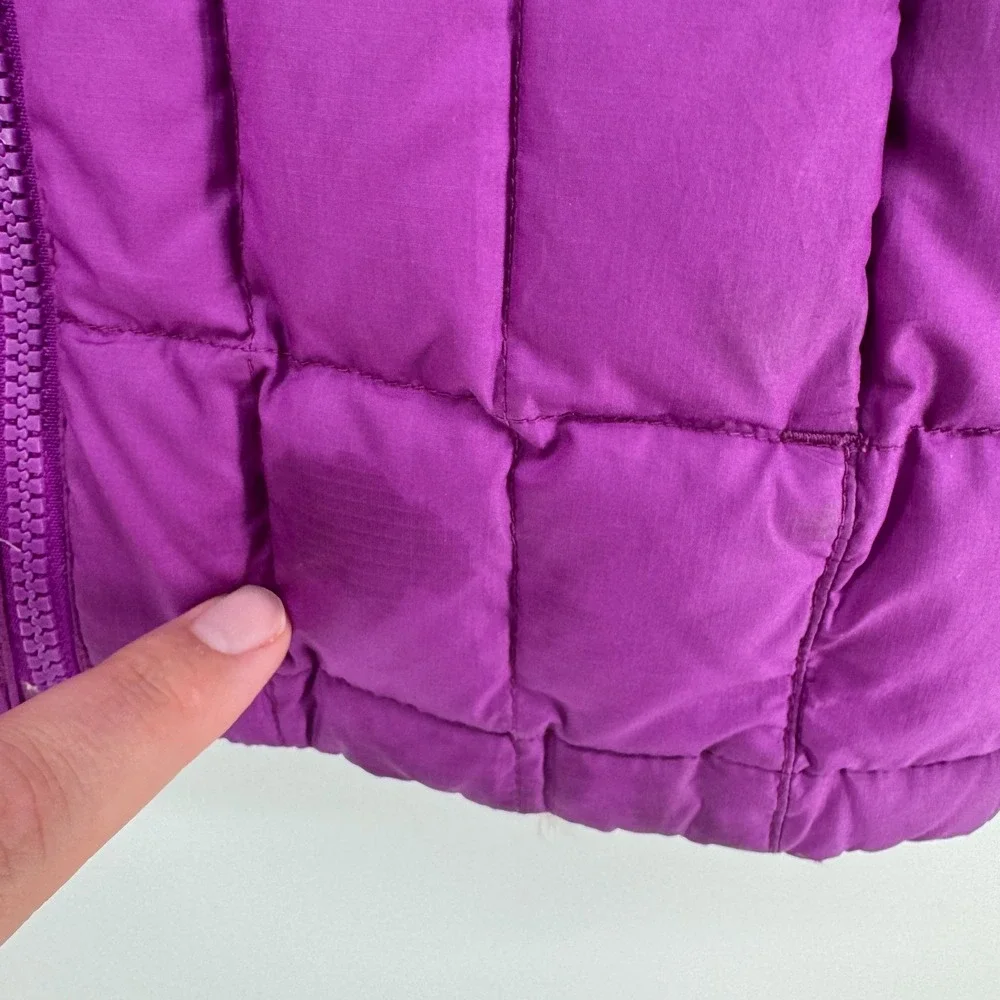 Marmot Jacket Kids Large Purple Puffer 700 Down Fill Youth Outdoors Full Zip